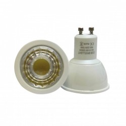 Lampe PROLAMP SUPER LED Gu10 - COB 6W - 4000°K -38°-Plastique-510 Lms