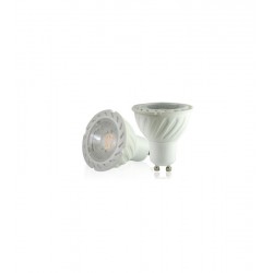 Lampe LED PROLAMP COB 7W - Gu10 - 6000°K - 38°- Plastique Blanc - Dim