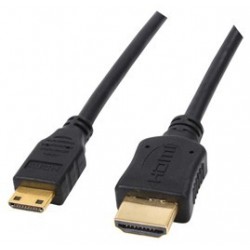 Cordon HDMI type A vers Mini HDMI type C connecteurs OR M / M - 1m