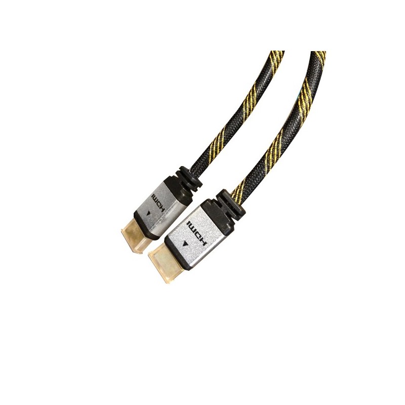 Cordon HDMI High Speed with Ethernet - Doré - HQ - M / M - 3 m