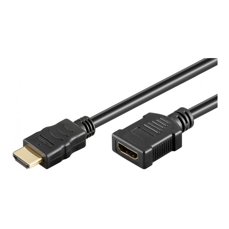 Rallonge HDMI 1.4 - Contact Or - type A M / F - 2 m