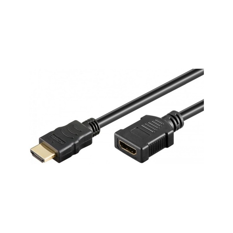 Rallonge HDMI 1.4 - Contact Or - type A M / F - 5 m