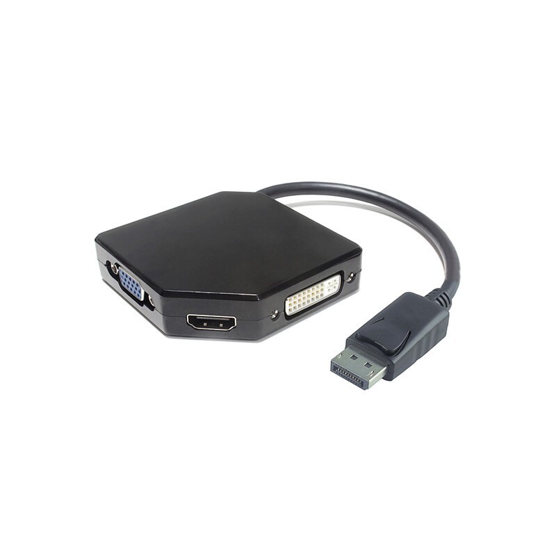 Adaptateur Combo Display Port M vers HDMI F+DVI F+VGA F