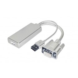 Adaptateur VGA+USB M vers HDMI F (Full HD 60Hz) - 0.2m