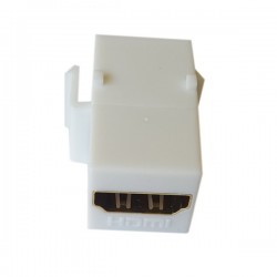 Keystone plastique blanc HDMI 1.4  type A F / A F