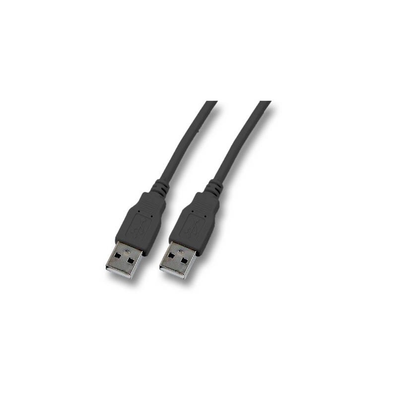 Cordon USB 2.0 A-A M / M Noir - 1,8 m