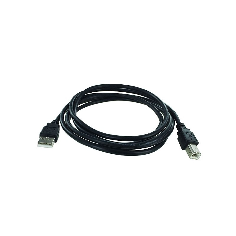 Cordon USB 2.0 A-B M / M - AWG28/24 - Noir - 1.8 m 
