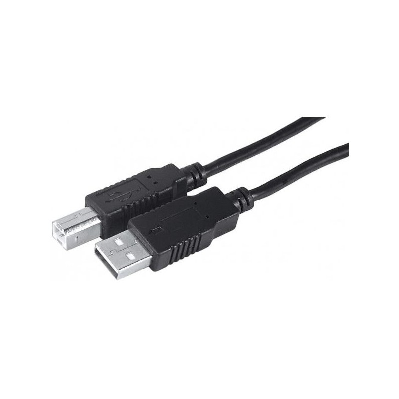 Cordon USB 2.0 A-B M / M - AWG28/24 - Noir - 5 m
