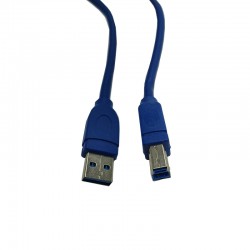 Cordon USB 3.0 A-B M / M Bleu - 1.80 m