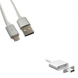 Cordon de charge magnétique USB A vers micro USB - 1m