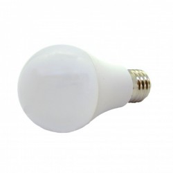 Lampe LED E27 10W - 4000°K - Angle 200° - Plastique Blanc 