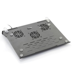 Support ventilé métal pour notebook - 3 ventilateurs - NGS
