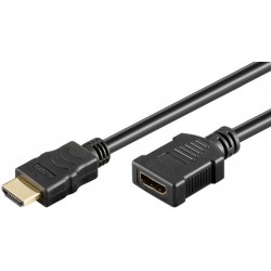 Rallonge HDMI 1.4 - Contact Or - type A M / F - 2 m