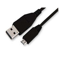 Cordon USB2.0 A Mâle / Micro USB A Mâle - 1.80 m