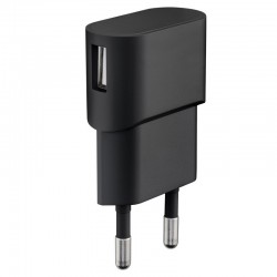 Chargeur secteur USB - 1000mA - Noir