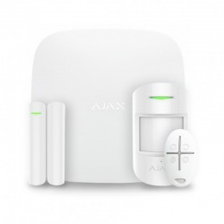 AJAX - KIT HubPlus -Détecteurs mouv&ouv - Télécommande - Blanc