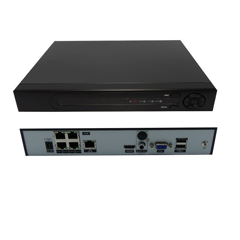 UPTEC VIEW - NVR4104 Enregistreur Lite 4 Ch 1U 4PoE 80Mbit/s