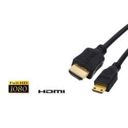 Cordon HDMI type A vers Mini HDMI type C connecteurs OR M / M - 2.m