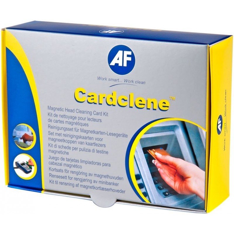 AF - Cardclene Kit, Cartes de nettoyage x20, avec vaporisateur 70ml