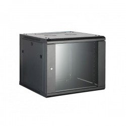 UPTEC - Coffret 19'' 22U noir prof. 600 mm avec panneaux amovibles