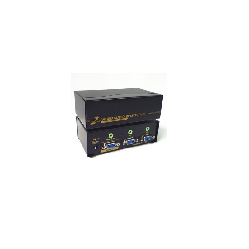 Splitter VGA + Audio 2 ports - 450MHz - 2048x1536