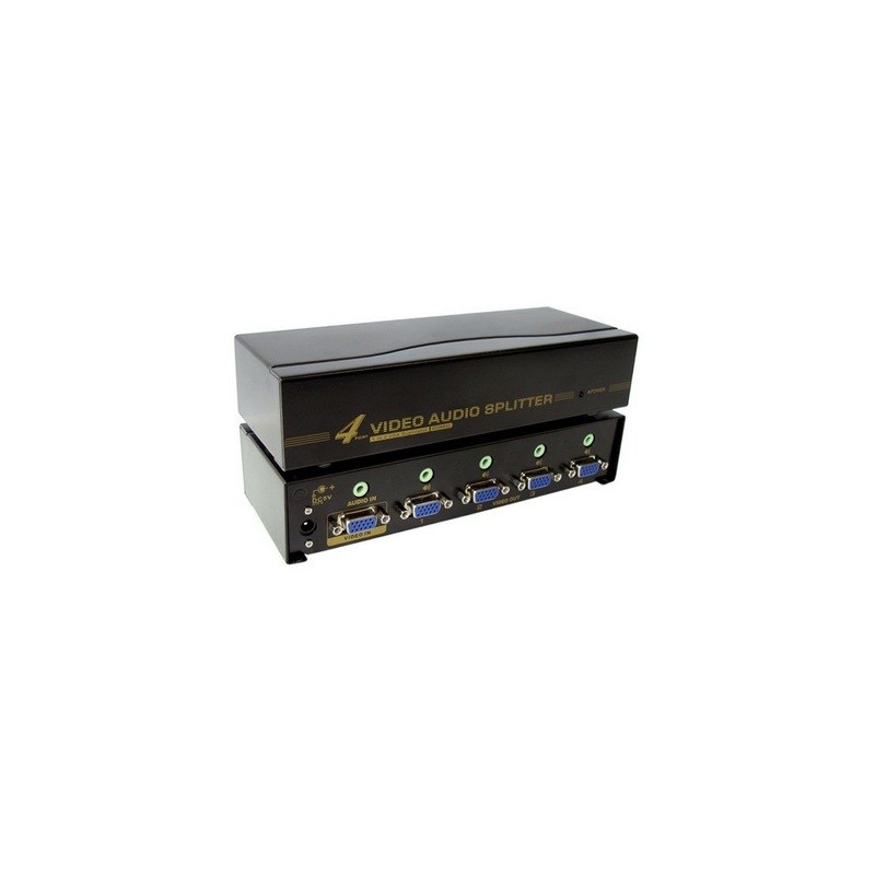 Splitter VGA + Audio 4 ports - 450MHz - 2048x1536
