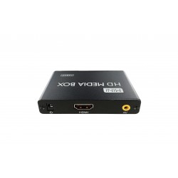 Boitier diffusion multimédia 4Go - IN : SD/USB - OUT : 3xRCA/HDMI