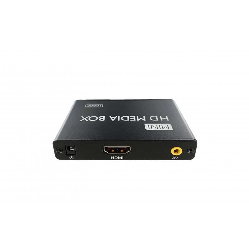 Boitier diffusion multimédia 4Go - IN : SD/USB - OUT : 3xRCA/HDMI