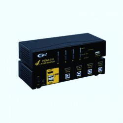 KVM 4 ports HDMI/USB - 1080p - Livré avec cordons 1.5m