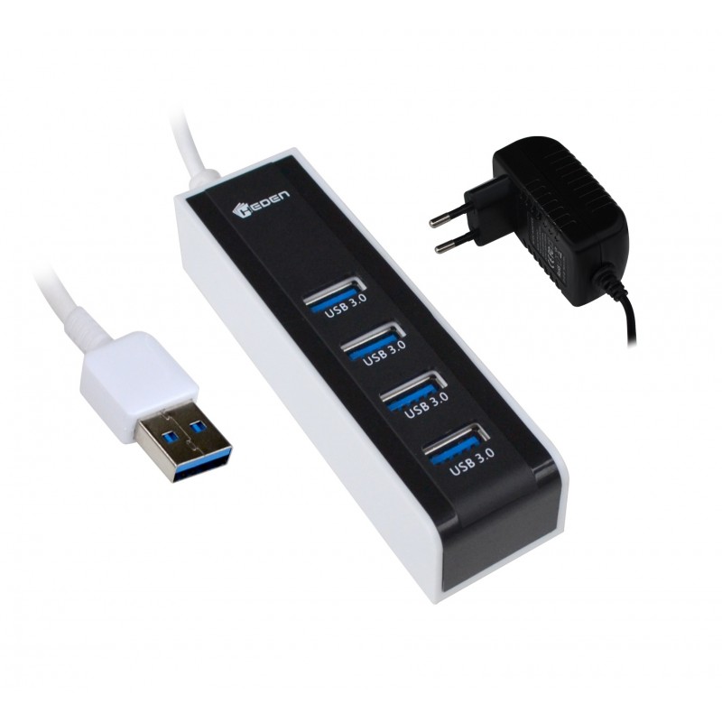 Hub USB 3.0 - 4 ports avec alimentation