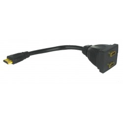 Adaptateur Splitter HDMI M vers 2 x HDMI F