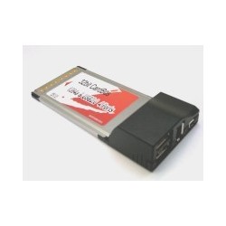 Carte PCMCIA 2 ports Firewire & USB 2.0 + 1 port DV