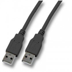 Cordon USB 2.0 A-A M / M Noir - 1 m