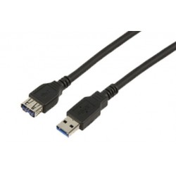 Rallonge USB 3.0 A-A M / F Bleu - 1.8 m