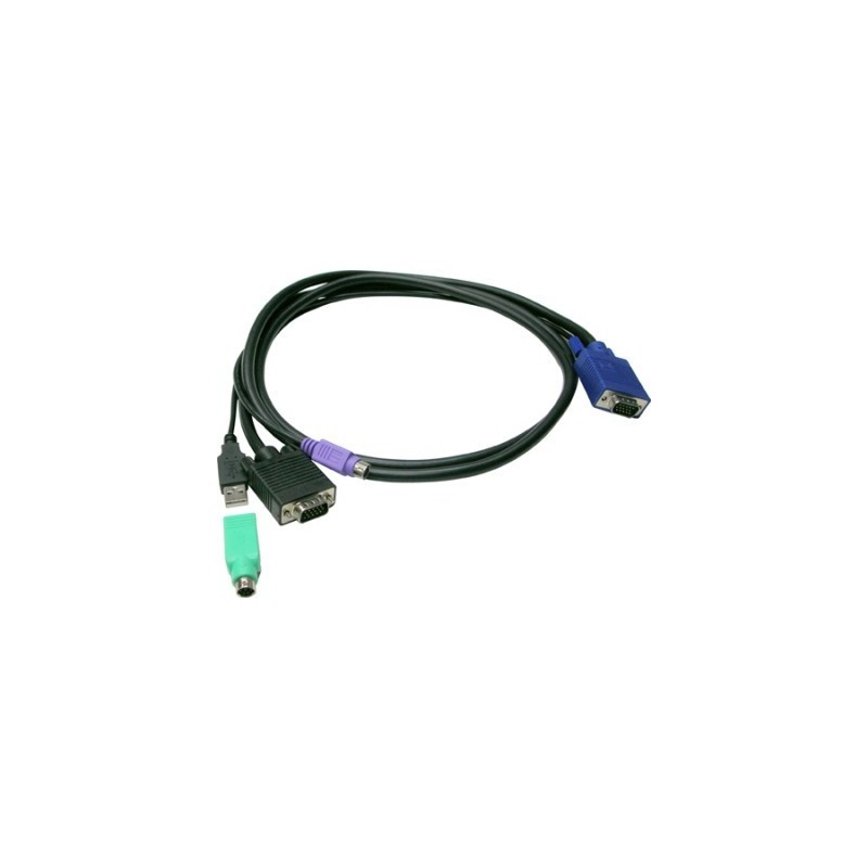 Câble KVM Combo USB & PS/2 M / M - 10 m