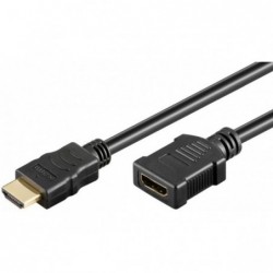 Rallonge HDMI 1.4 - Contact Or - type A M / F - 5 m